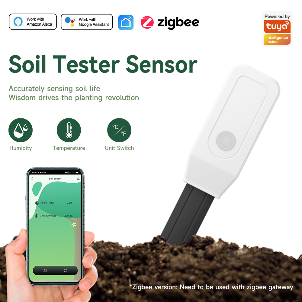 Smart Garden Sensors - iHseno Tuya Zigbee Smart Bodem Tester
