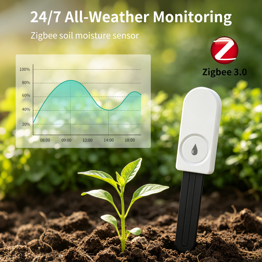 Smart Garden Sensors - Slimme ZigBee Bodemvochtigheidssensor Temperatuur-vochtigheidsmeter Detector Thermo-hygrometer