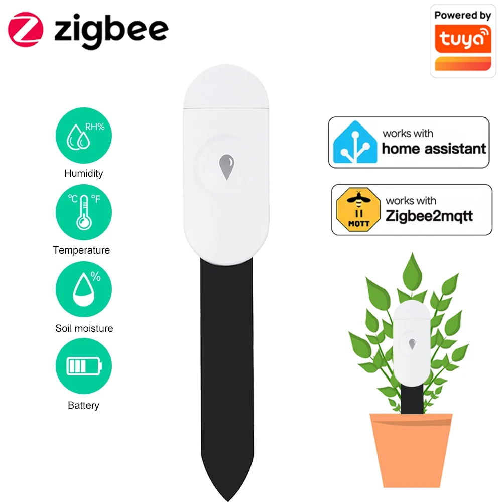 Smart Garden Sensors - Tuya Zigbee Temperatuur Vochtigheid Vocht Detector