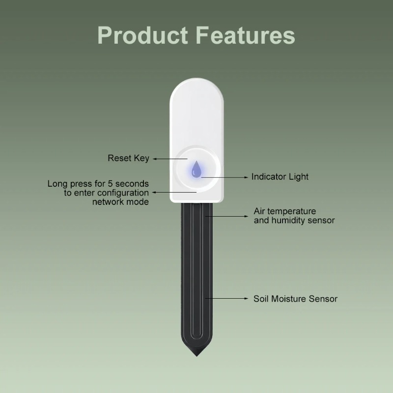 Zigbee slimme bodemvochtigheid - Smart Garden Sensors recensie en prijs