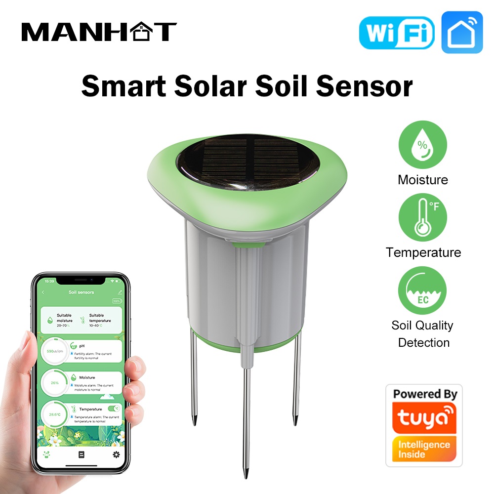 MANHOT WiFi Smart Solar Bodems - Smart Garden Sensors recensie en prijs