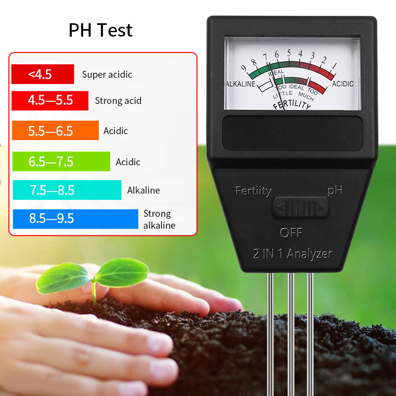 2 in 1 Bodem PH Vruchtbaarheid - Soil Test Digital recensie en prijs