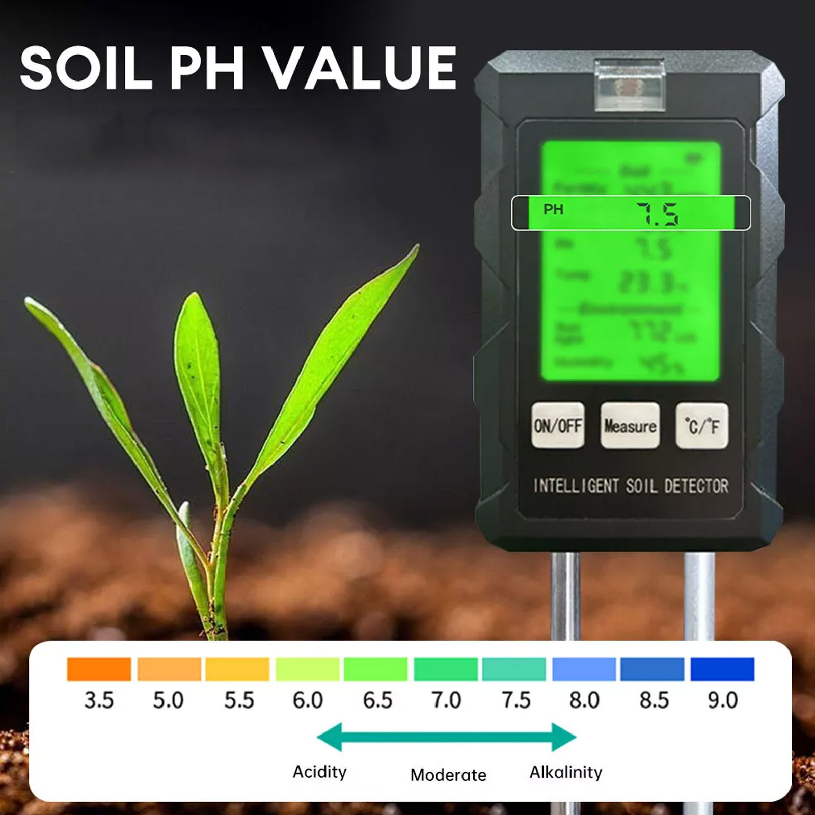 【2026 Nieuw】Hoge Nauwkeurighei - Soil Test Digital recensie en prijs