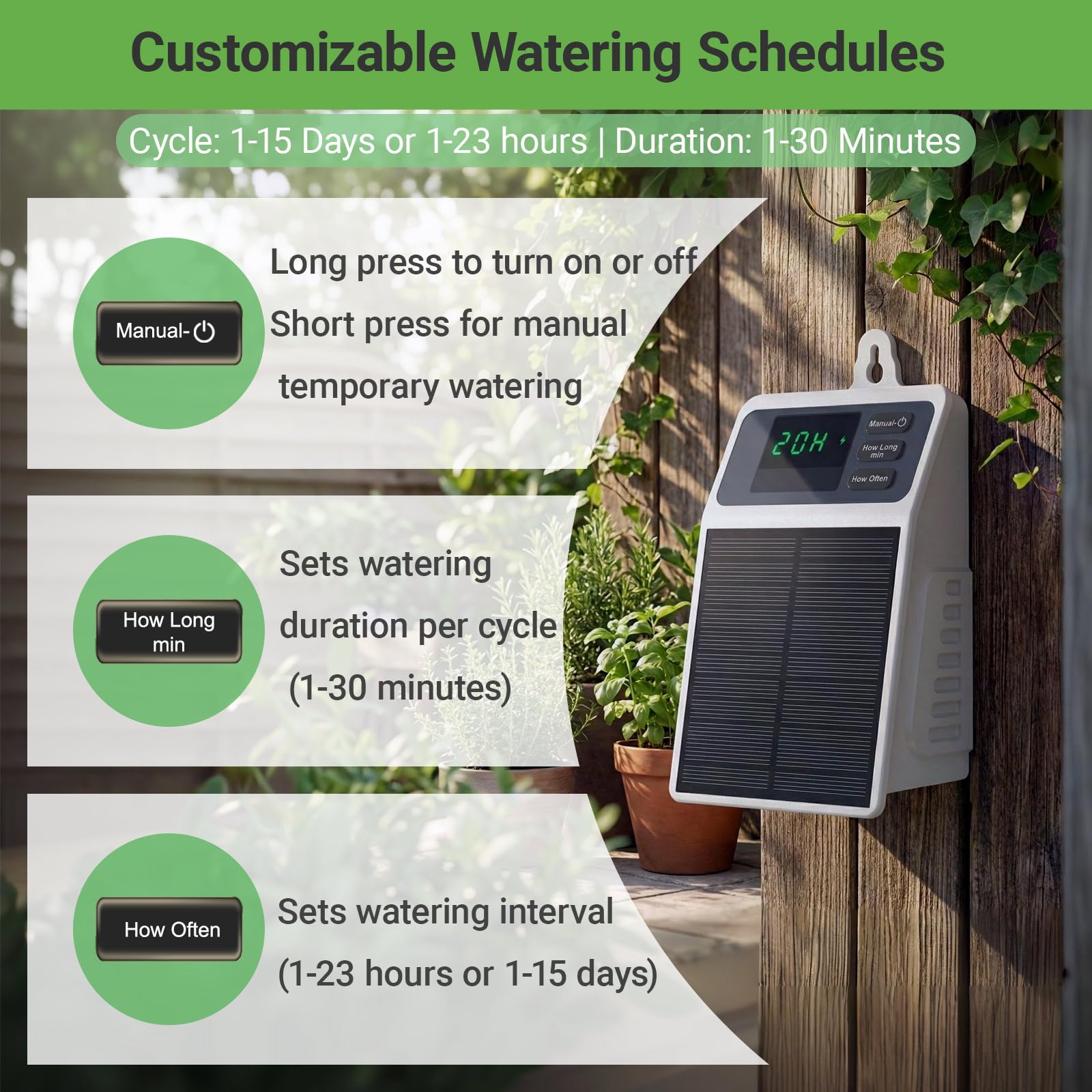 Verbeterd zonne-energie druppe - Smart Garden Project recensie en prijs