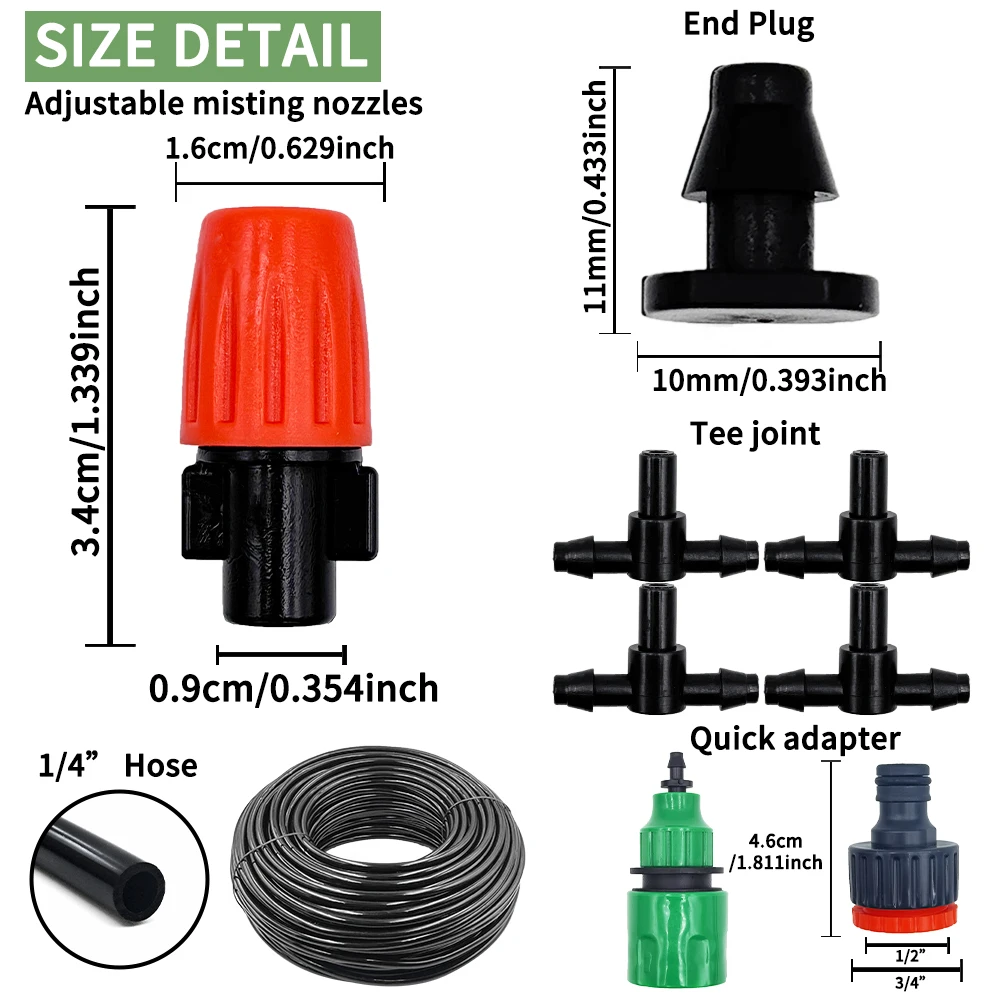 Fog Nozzles Irrigatie Kit 5M-2 - Smart Garden Project recensie en prijs