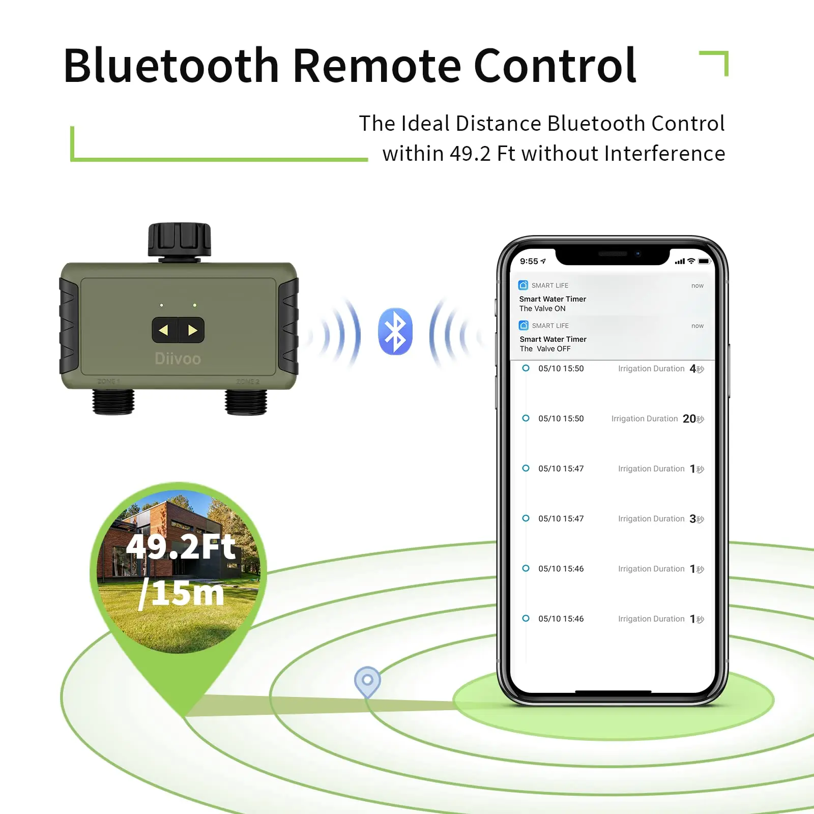 Diivoo Tijdschakelbare sproeie - Smart Garden Hose recensie en prijs